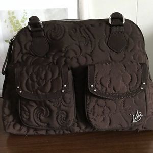 Vera Bradley Brown Over The Shoulder Bag